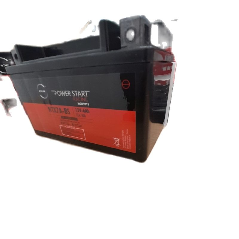 NX NTX7A-BS / YTX7A-BS. Batería para moto 12V 6Ah 90A recargable preactivada Plomo sellado AGM. Compatible con modelos de otras marcas similares