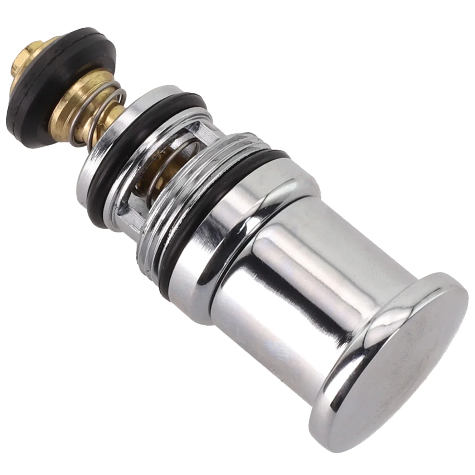 Shower Switch Valve Spring-Loaded Pull-up Water Diverter Triple Bathtub Copper Chrome Plating Corrosion-resistant