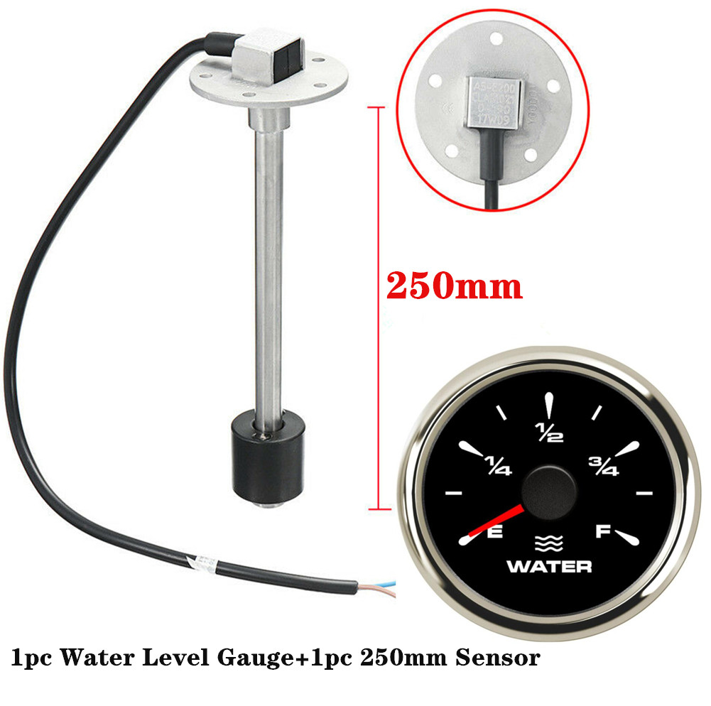 1Set Auto 52mm Wasserstand Messgeräte 0-190ohm 240-30ohm Wasser Ebene Sensoren 100 150 200 250 300 350 450mm Absender für Auto Boot: BS 250mm