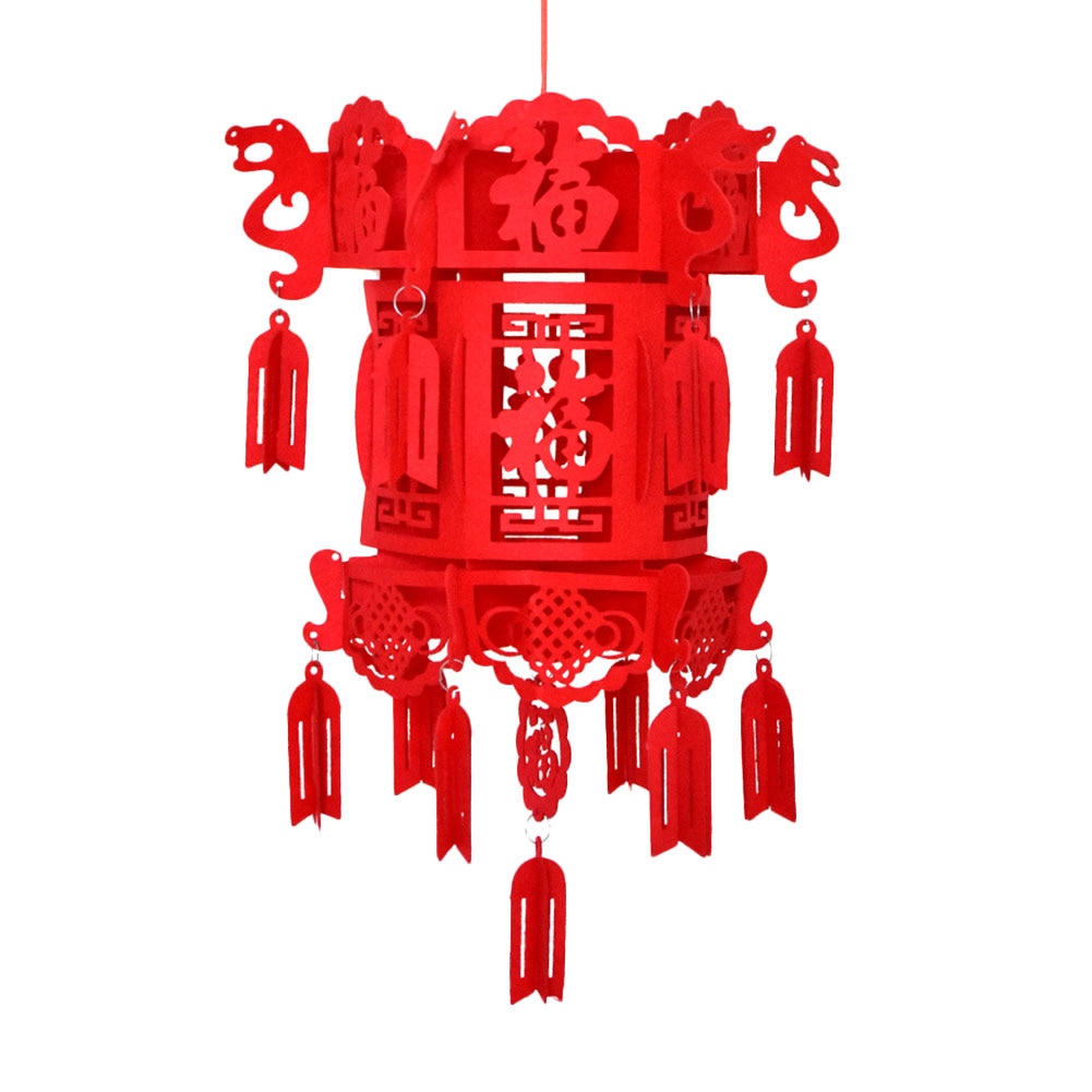 2 Stuks Rode Chinese Lantaarns Decoraties Voor Chinese Jaar Chinese Spring Festival Lantaarn Lantaarn Festival Viering Inrichting