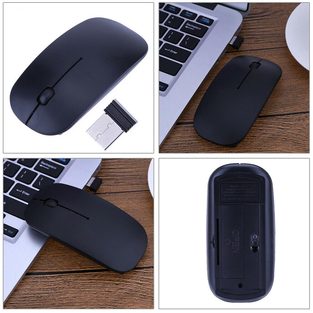 Ultra Slim 1600 DPI USB Optische Draadloze Muis 2.4G Ontvanger Office Thuisgebruik Muis voor Apple Mac PC laptop Muizen
