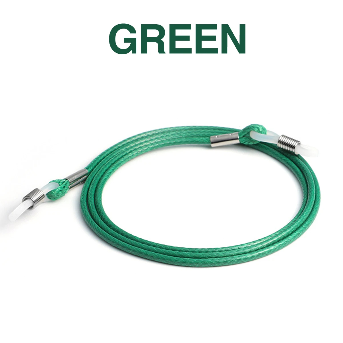 Solid Braided Glasses Strap Neck Cord Adjustable Sunglasses Eye Glasses Chain Rope Lanyard Holder Anti Slip Eyewear Accessory: green