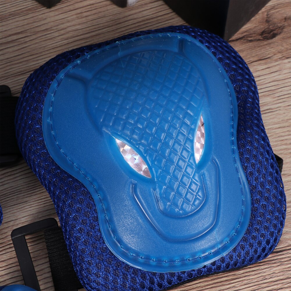 6pcs in 1 Set Adults Roller-skate Protection Gear Skiing Roller Protector Sports Protectors Kit Skateboard Bike Riding Knee Pad