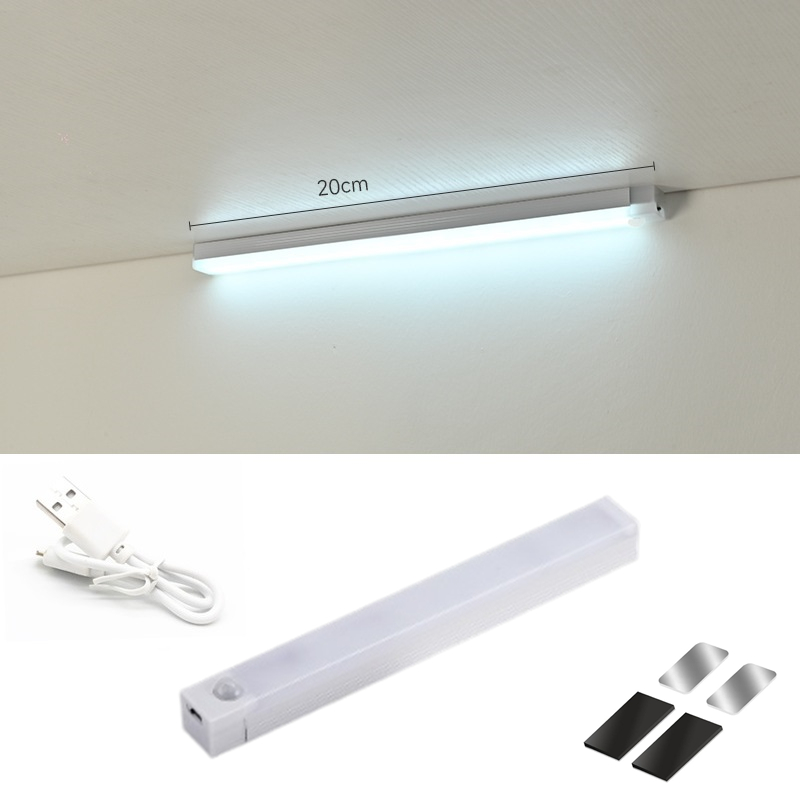 Drahtlose LED Nachtlicht Bewegung Sensor Licht USB Unter Schrank Licht Für Küche Schrank Schlafzimmer Kleiderschrank Sensor Innen Beleuchtung: Orange