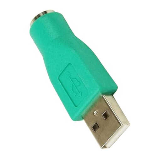1 Pcs Oude Stijl Adapter Usb Male Poort 6Pin PS2 Vrouwelijke Converter Eenvoudige Installatie Groen Adapter Voor PS2 Muis of PS2 Toetsenbord