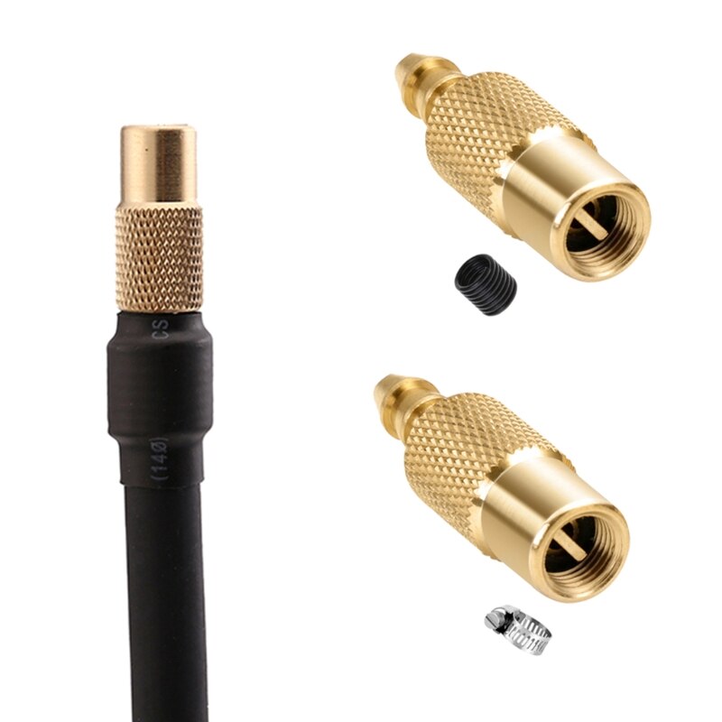 Brass Air Compressor Closed Flow Tire Heavy Duty Lock Car Tire Inflator Nozzle Adapter Pump Chuck Quick Converter Head