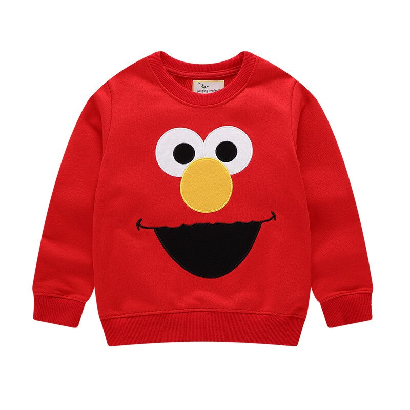 Springen Meter Aankomst Cartoon Sweatshirts Jongens Meisjes Kleding Katoen Winter Herfst Streetwear Mode Stijl Jongens Truien: W3079 red / 6T