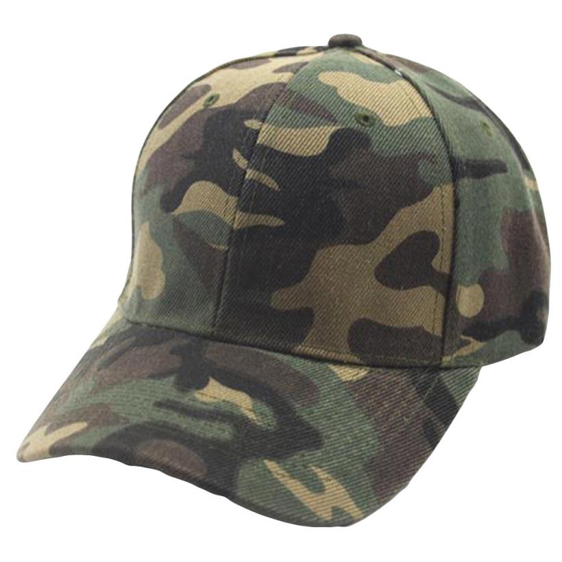 Womail hatte kasketter hat til piger drenge baseball kasket justerbar unisex camouflage baseball kasket hat  yw0509: Grøn