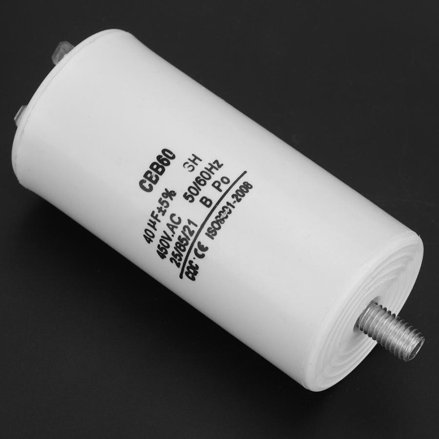 CBB60 450V 40uf Water Pump Capacitor For Washing Machine 50/60Hz Water Pump Capacitor