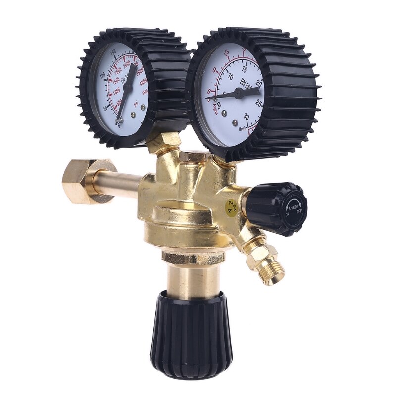 CO2 Argon Stikstof Drukverlagende Regulator Shockproof Mag/Mig Lassen Drukregelaar W21.8 Draad