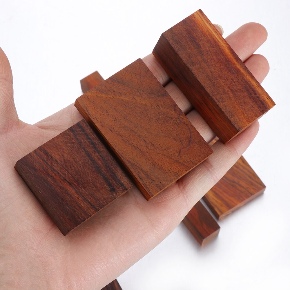 1PC Handmade Dalbergia Wood Scales Wood Block Handle Cutter Carving tools Making sculpture DIY Material
