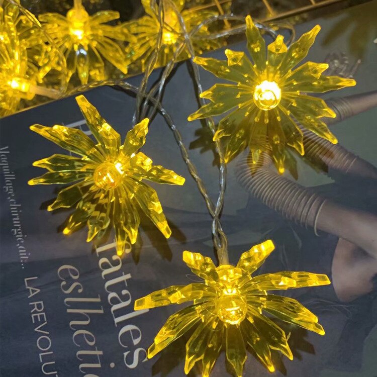 Zon Bloem Batterij String Verlichting Outdoor Led Lamp
