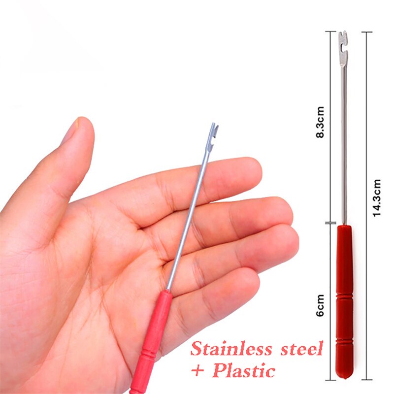 Stainless Steel Extractor Fishing Hook Detacher Remover Rapid Decoupling Device For Fishing Tools Portable Fishing Tackle: B-Red