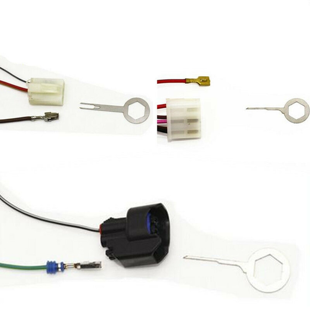 Set terminal verwijder gereedschap onderdelen connector trekker terminal vervanging auto
