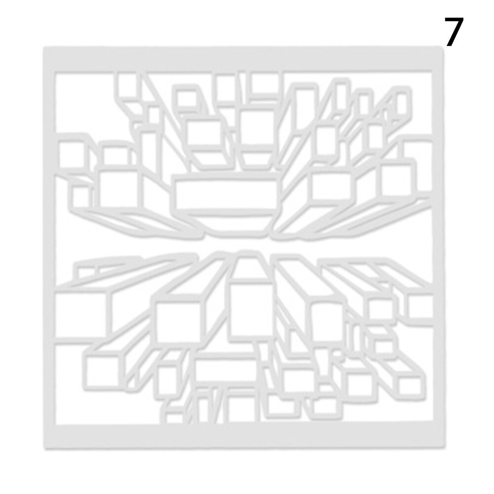 Plantilla de grafiti para niños, tablero de pintura para niños, plantillas de pintura, herramientas de bricolaje, , suministros hechos a mano reutilizables de plástico para niños: 7
