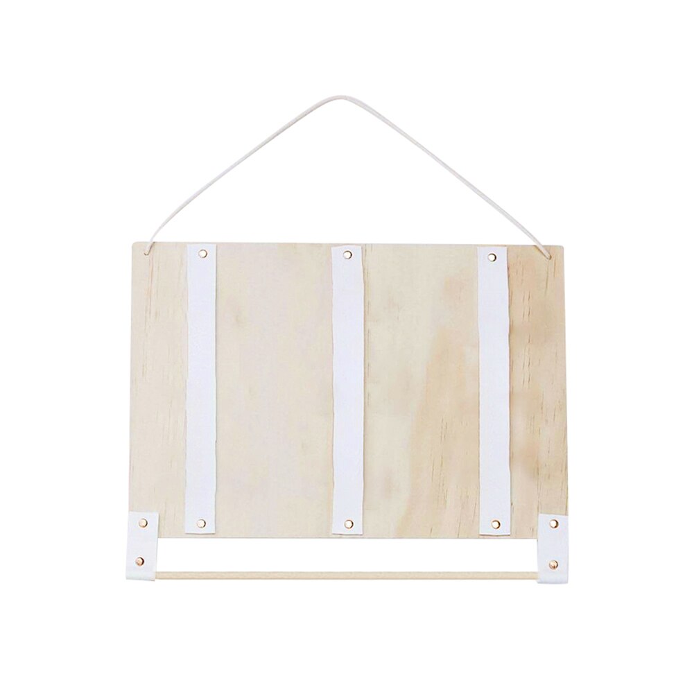 Horquilla de fieltro de madera duradera, pinza para el pelo, soporte portátil, almacenamiento, organizador DIY, accesorios, decoración lavable para niños: Blanco