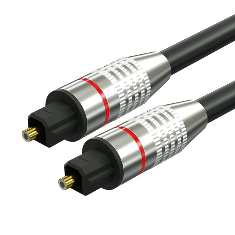 Câble Optico Audio numérique Toslink SPDIF fibre optique cordon Audio 1.5m pour amplificateurs lecteur Blu-ray Xbox barre de son câble optique: nickel plated / 5m