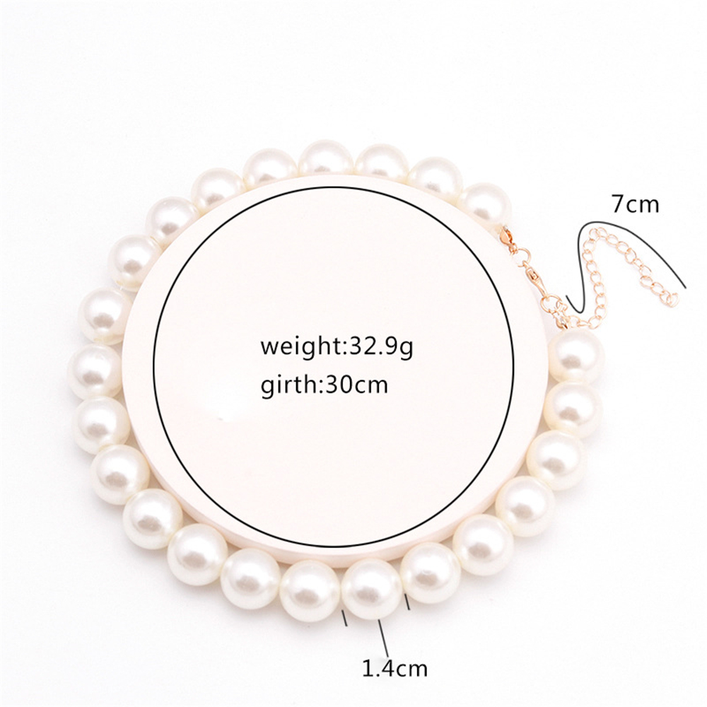 Prachtige Imitatie Parel Choker Kettingen Voor Vrouwen Eenvoudige Sleutelbeen Keten Bruiloft Sieraden Accessoires: E