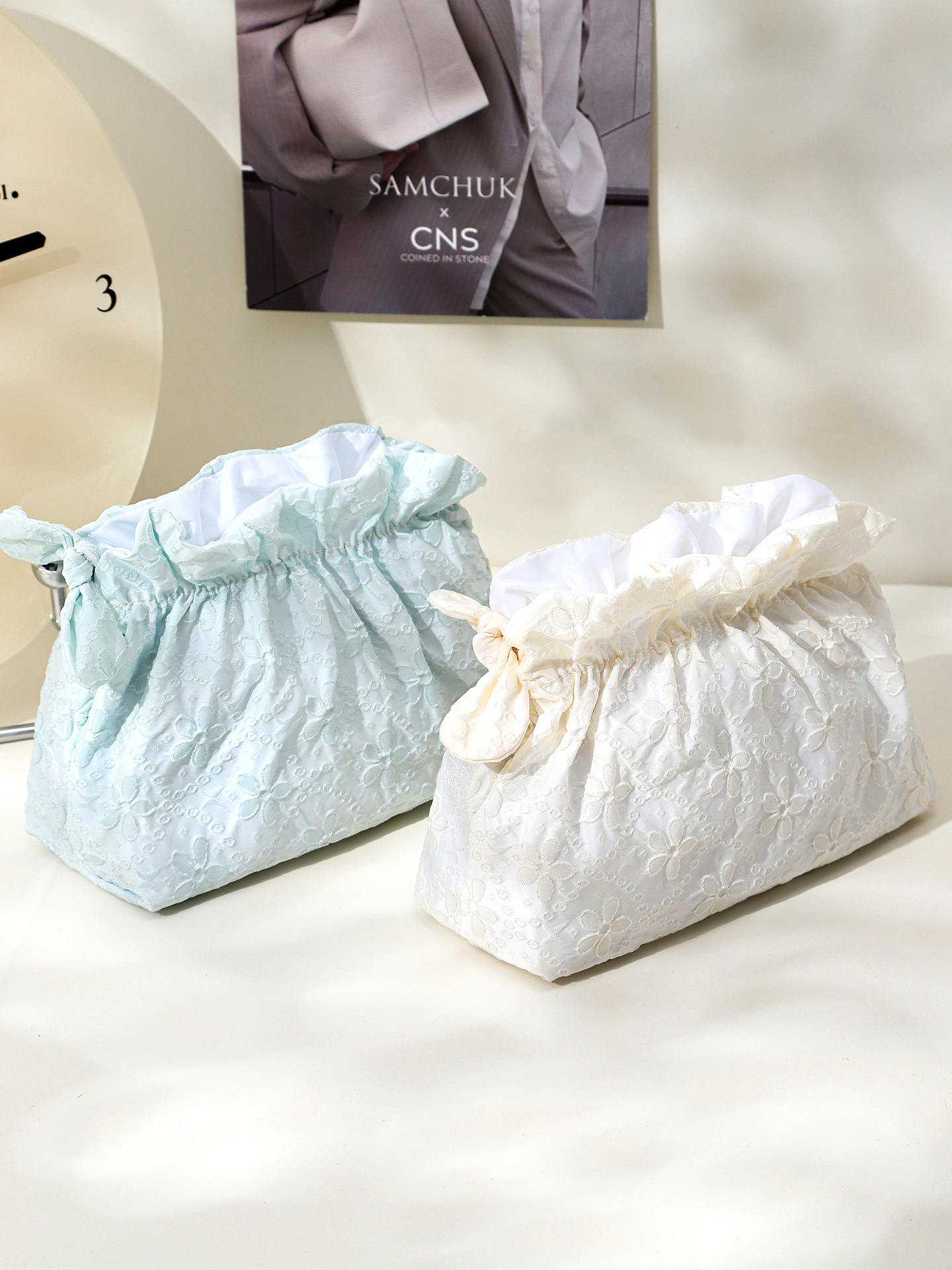 Bolsa de maquillaje de pequeña capacidad, bolsa organizadora de almacenamiento, bolsa de cosméticos de viaje compacta para artículos personales