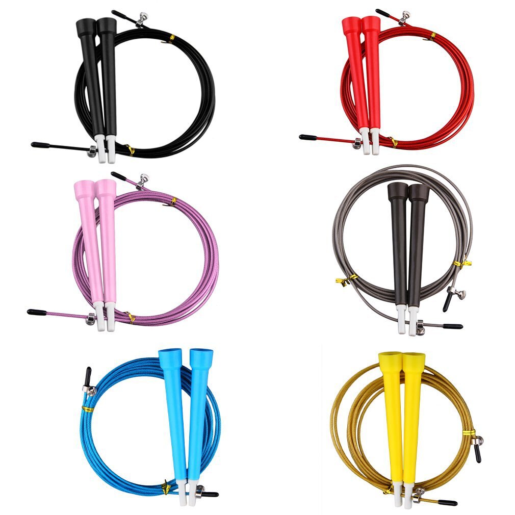 Jump Skipping Ropes Cable Steel Wire Adjustable Fast Speed ABS Handle Flexible Jump Ropes Crossfit Training Boxing Sports Exerci