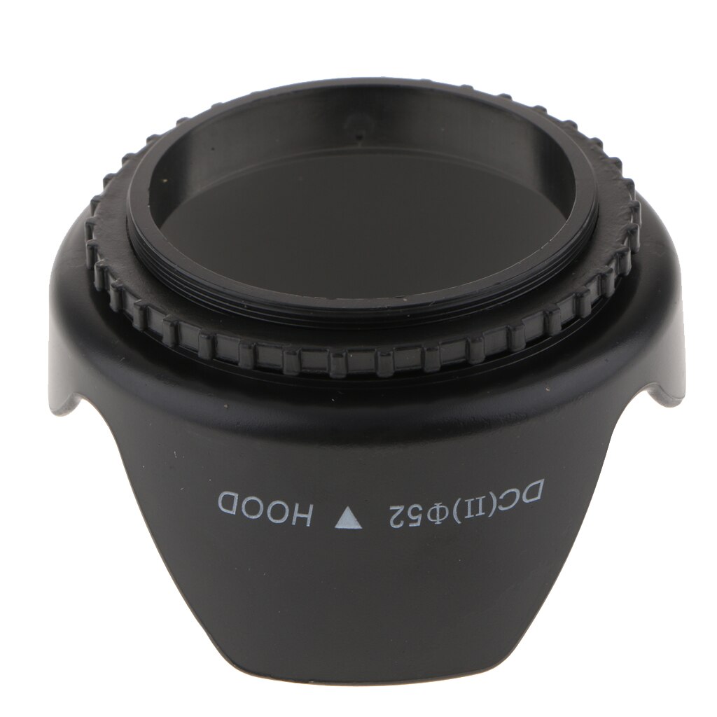 52 Mm Schroef Mount Omkeerbare Tulip Flower Crown Petal Vormige Camera Zonnekap