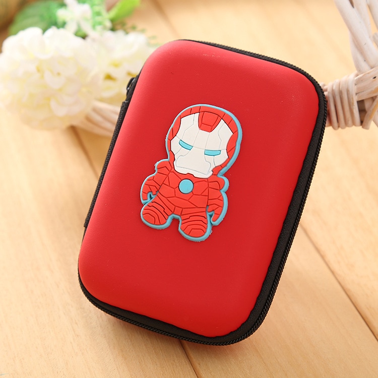 Lovely Silicone Coin Purse Cartoon Coin Key Wallets Rectangle Earphone Holder Bags Kids Cute Wallet: 2