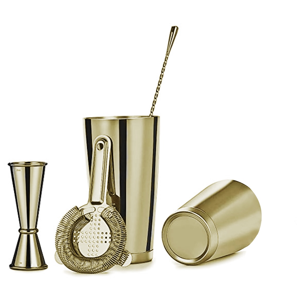 Cocktailshaker 6pcs Cocktail Shaker Home Bar Set, Stainless Steel Boston Shaker used in bars