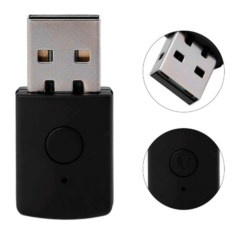 KEBIDUMEI 4.0 EDR Bluetooth USB 3.5 millimetri Bluetooth Dongle Adattatore USB per PS4 3.5 millimetri Auricolari Bluetooth per PS4 Stabile prestazioni