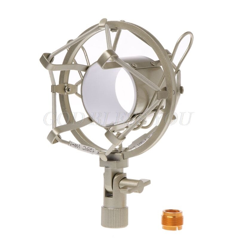 Metal Shockproof Studio Recording Microphone Shock Mount Spider Mic Holder Clip For Broadcast Computer BM 700 800 BM-800 BM-700: Silver