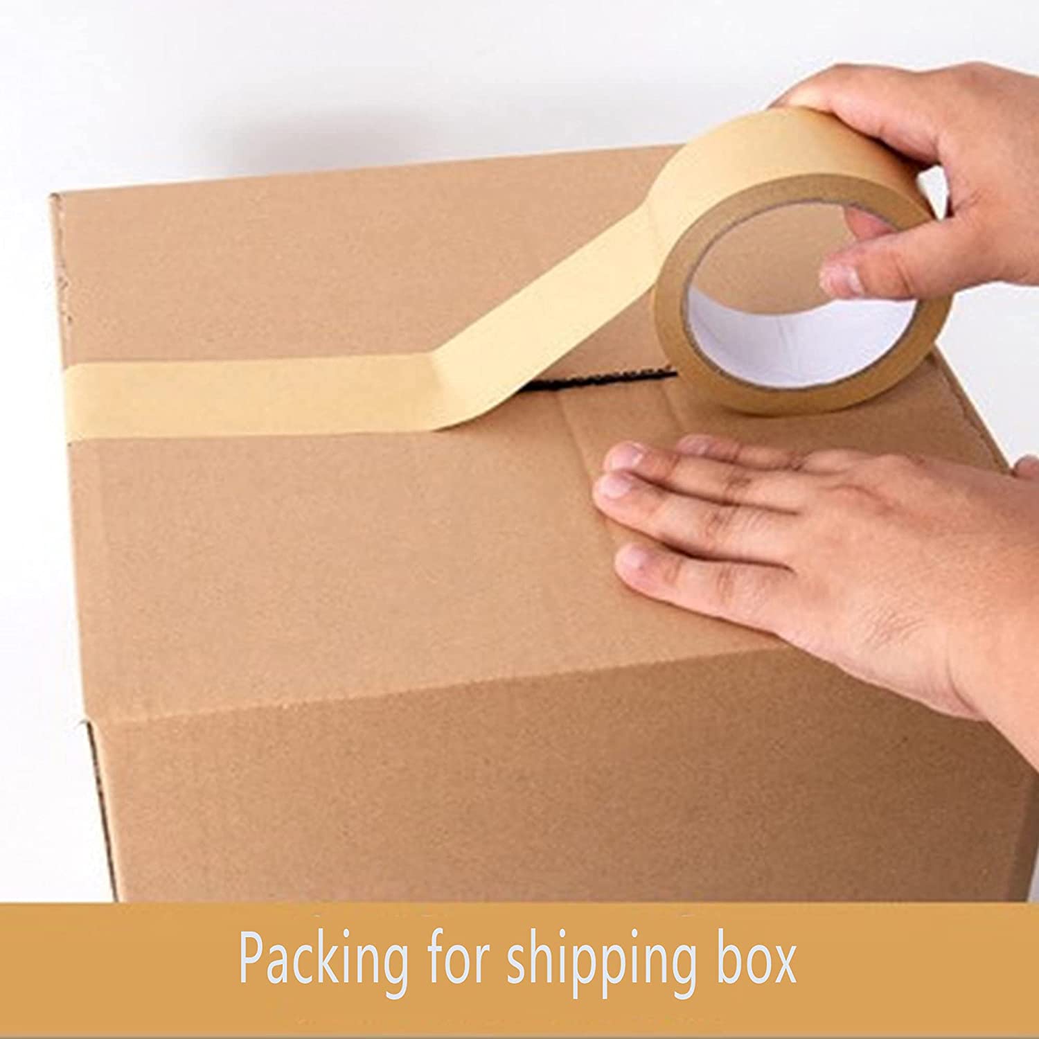 Ultra Durable Water-Activated Tape for Secure Packing. 30 meters long Brown Kraft Gum Tape