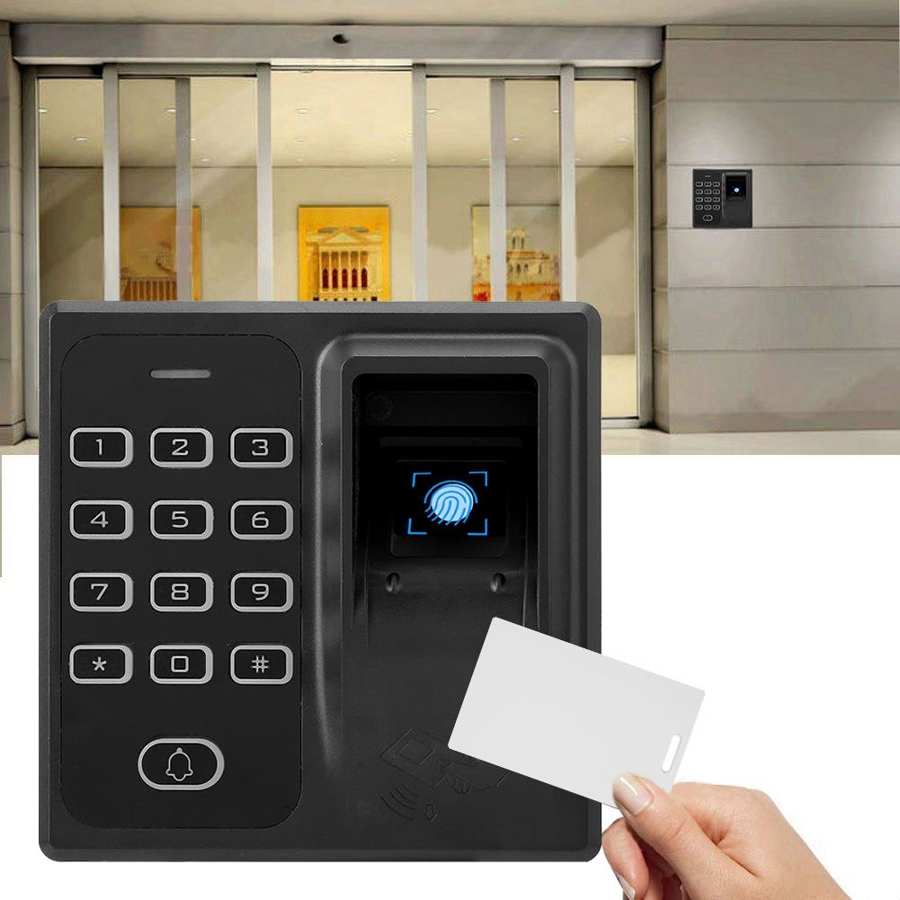Fingerprint Reader ID Card Induction Password Door... – Grandado