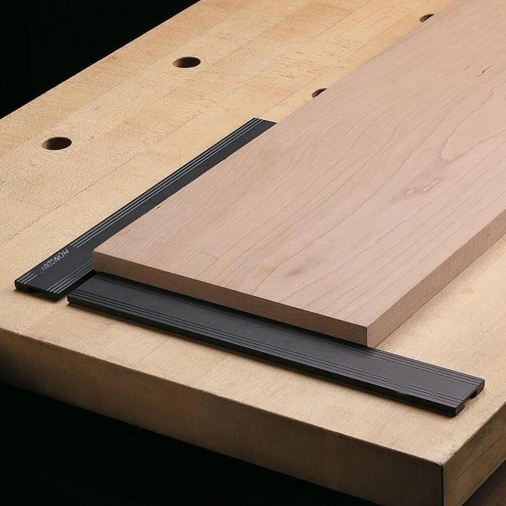 Bench Woodworking Tools Auxiliary Clamp Workbench Table 19mm 20mm Dog Hole Baffle Plate Aluminum Alloy DIY Planing Stop Board