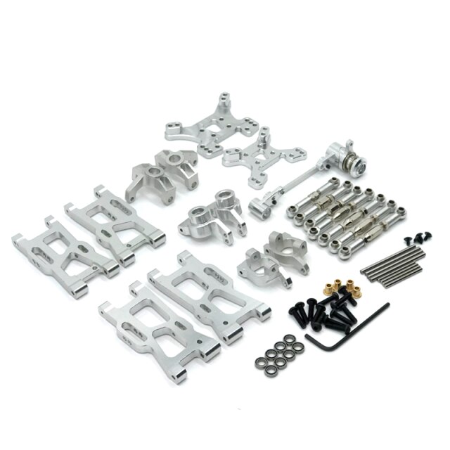 WLWLtoys 124019 144001 RC auto upgrade ersatzteile zugstange schaukel arm lenkung tasse C sitz getriebe etc.: Silber