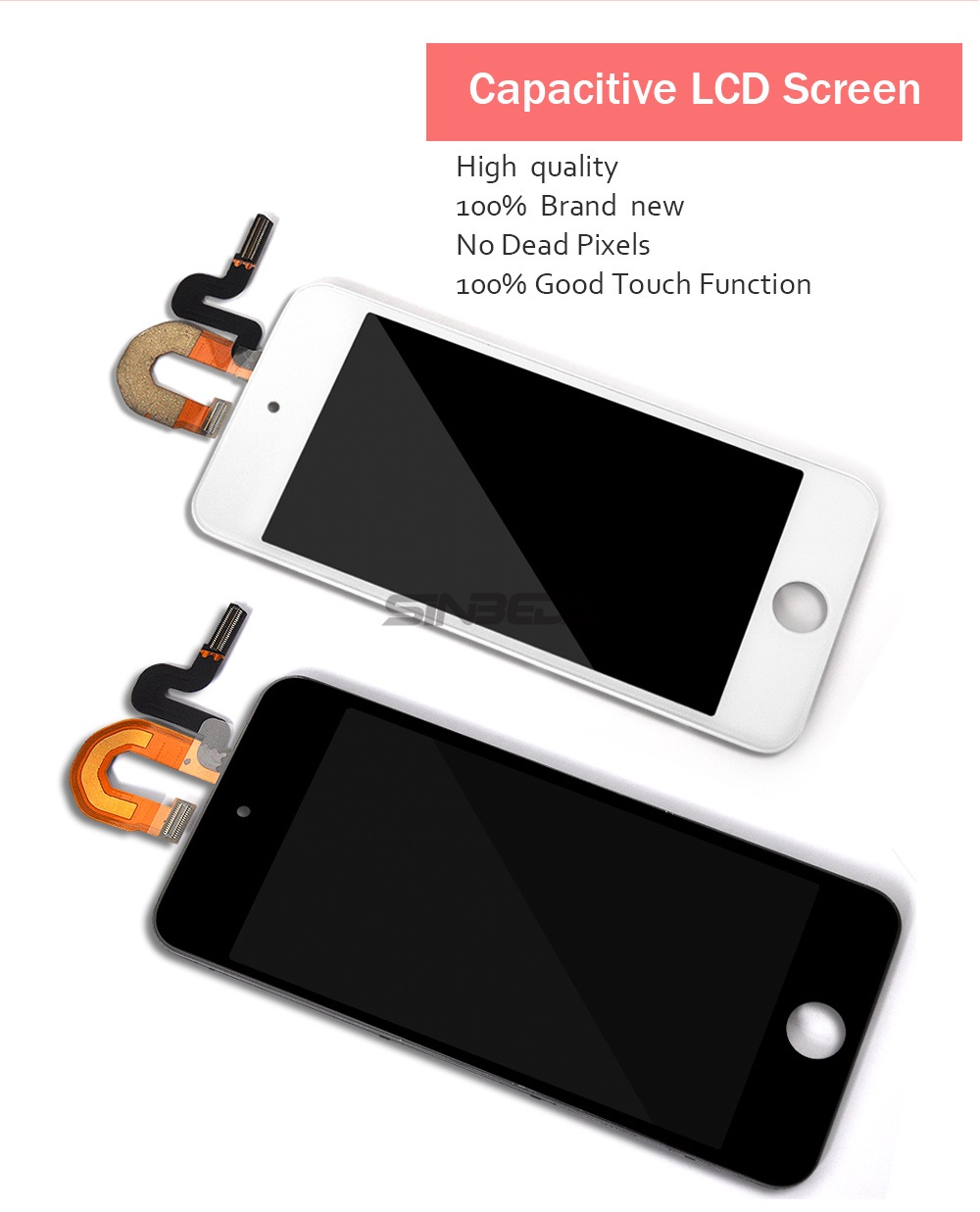 Sinbeda AAA + LCD Voor iPod Touch 4 5 6 LCD Touch Screen Digitizer Vergadering Voor iPod Touch 5 6 Scherm Geen Dode Pixels