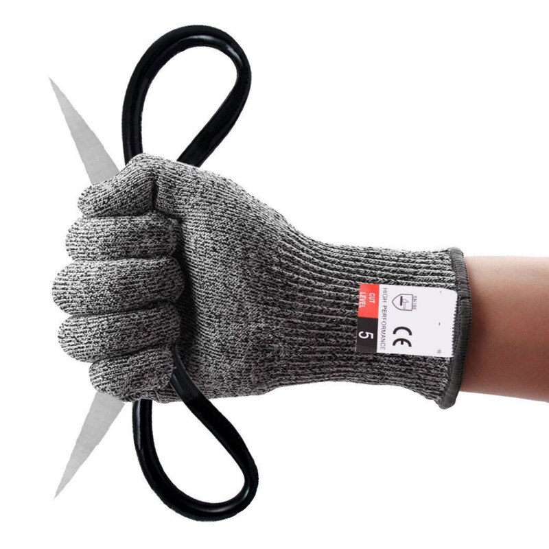 Høj styrke klasse 5 beskyttelse sikkerhed anti-skære handsker køkken skære resistente handsker til fisk kød skære sikkerheds handsker