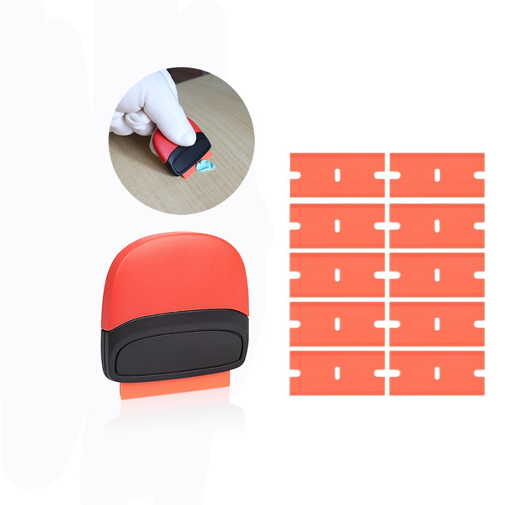 EHDIS Vinyl Wrap Foil Film Razor Scraper Plastic Blades Household Cleaning Tool Car Wrap Glue Remover Squeegee Window Tints Tool