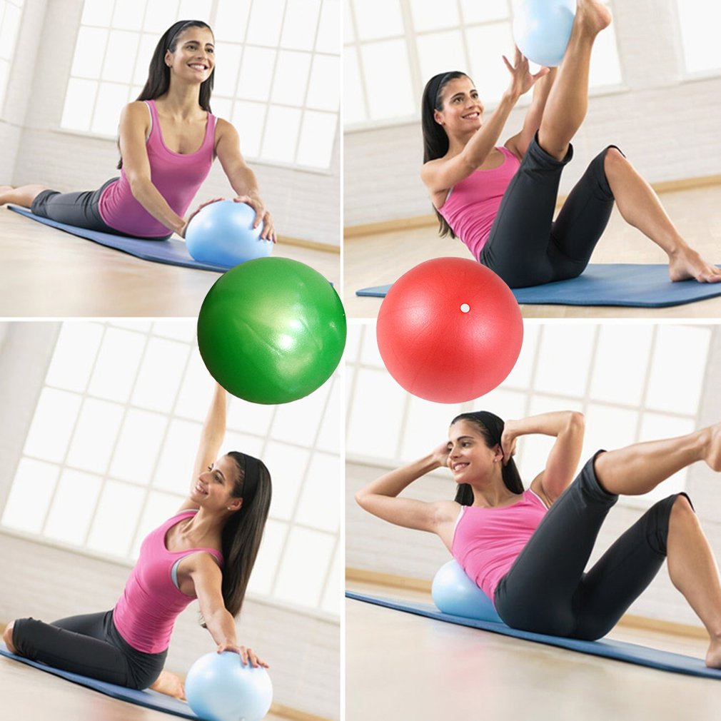 Pilates hjälpboll gymnastikboll halmboll pvc matt yoga boll fitness explosionssäker barnboll 25cm