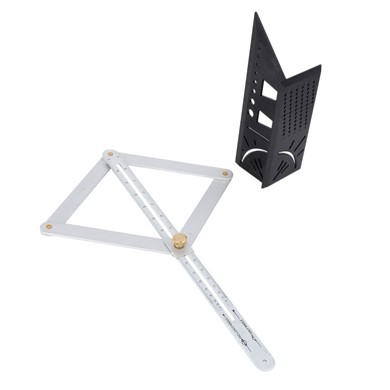 2Pcs/Set Protractor Corner Angle Finder Miter Angl... – Grandado