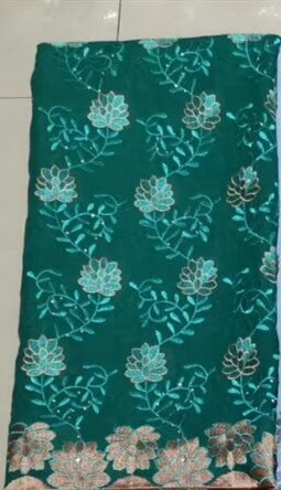 Nigerian Burgundy Lace Fabrics African French Tulle Lace Fabric For Woman Dress with Beads: dark green