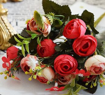 purple light green pink Blue Ivory Yellow wedding flower wedding bouquet: red