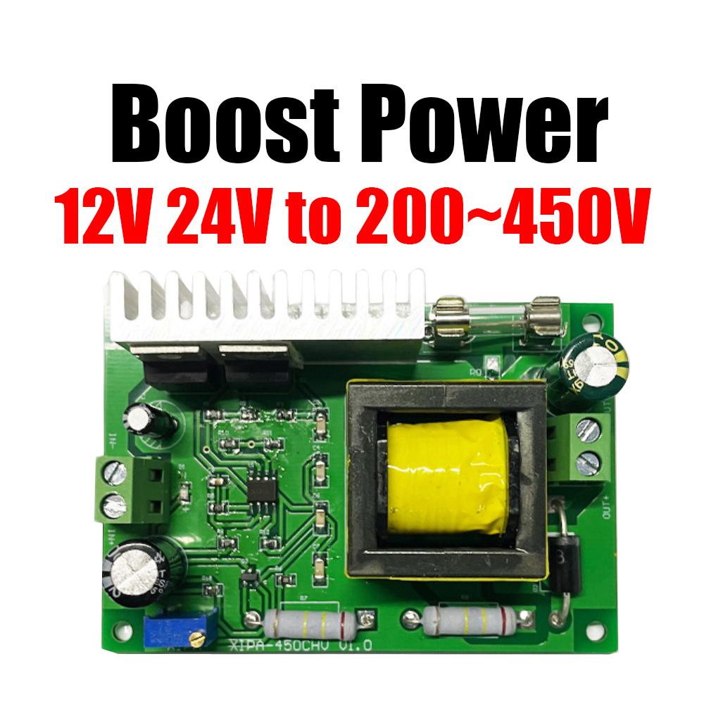 40W DC-DC Boost Converter 12V 24V to 200V - 450V 250V 300V 400V adjustable High voltage regulator Power supply PSU Module