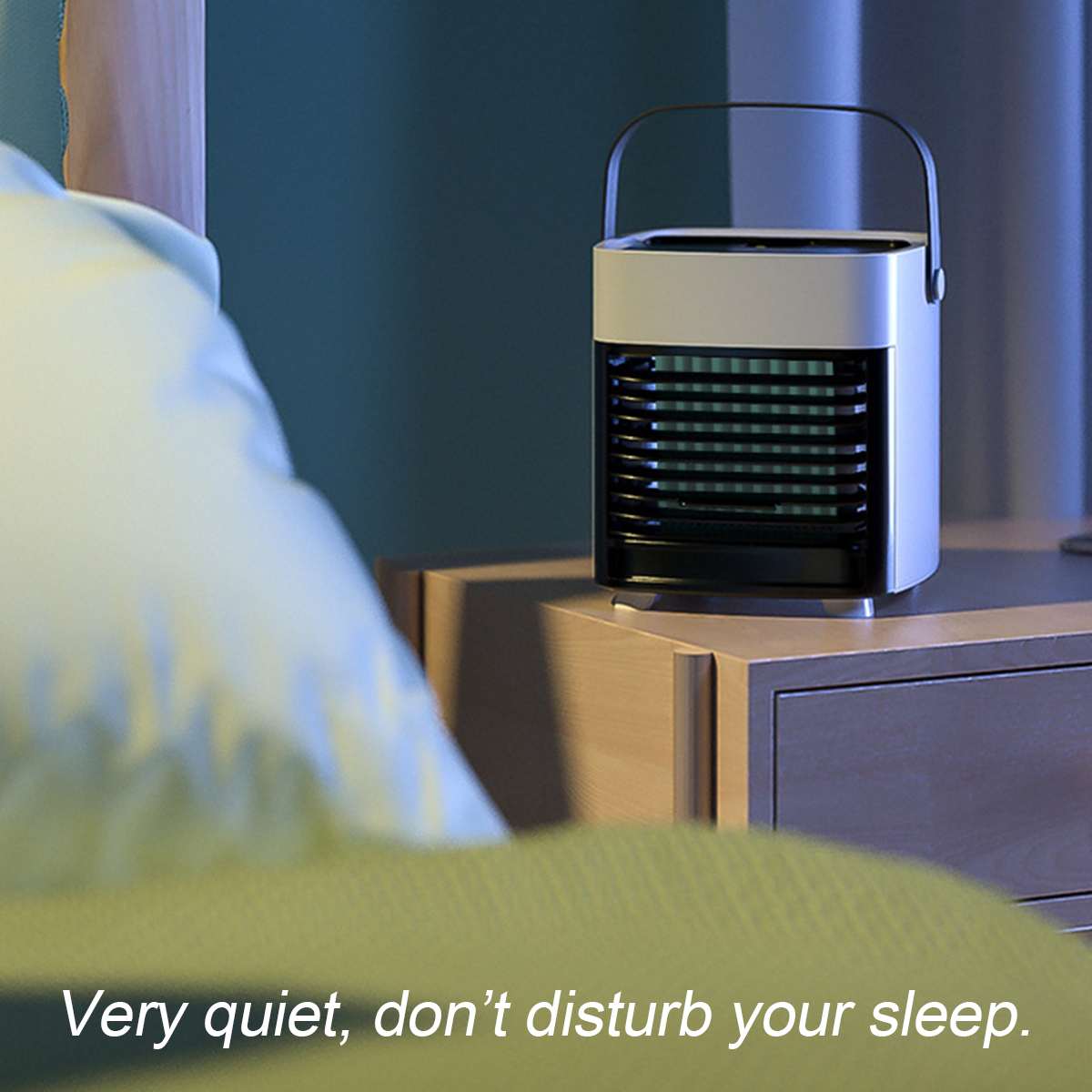 Mini Portable Air Conditioner Humidifier with Water Tank Air Cooler USB 3 Speeds Cooling Fan Air Conditioning for Home Office 5V