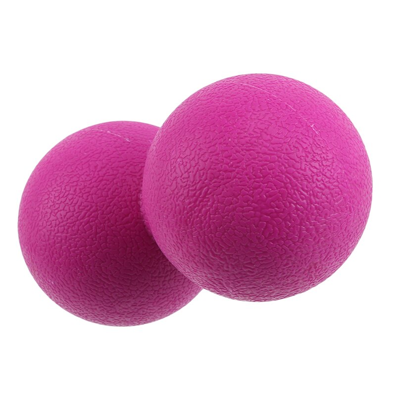 Hoge dichtheid lacrosse boll terapi avkoppling träning pinda massage boll stress tpe jordnöt bollar gym fitness bollar: Röd