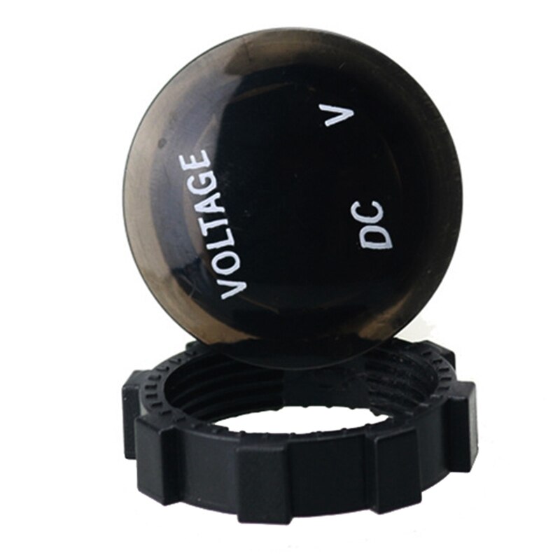 Medidor de voltaje de la motocicleta del coche con el Interruptor táctil impermeable redondo Auto medidor de voltaje del barco 12-24V LED voltímetro Digital del Panel