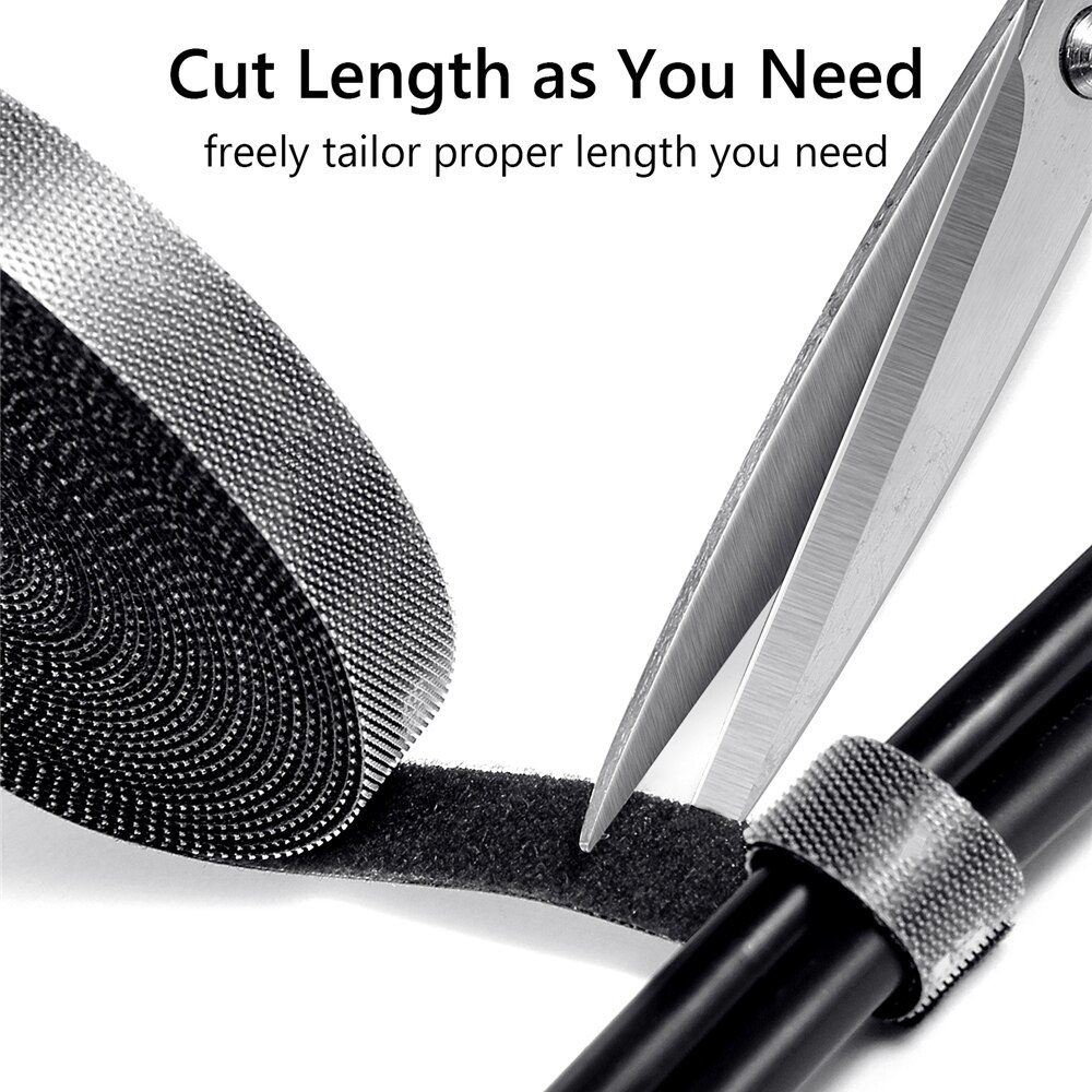 5M Nylon Cable Ties Organizer Cord Winder Strap USB Cable Holder Protector Earphone Mouse Wire Management For Home Daily Tools