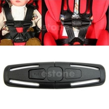 Duurzame Zwarte Auto Baby Veiligheid Seat Riem Riem Harnas Borst Kind Clip Veilig Gesp 1Pc Baby Care