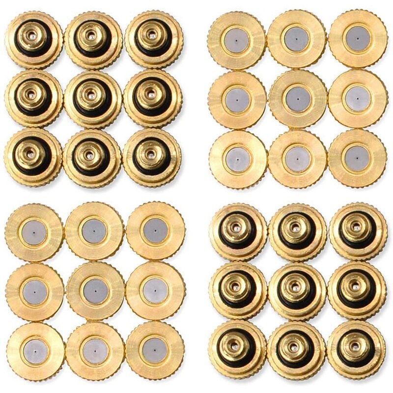 36 Pcs 0.016 Inch Orifice (0.4 mm) 10/24 UNC Misting Nozzles for Outdoor Cooling System Garden Greenhouse Landscaping: Default Title
