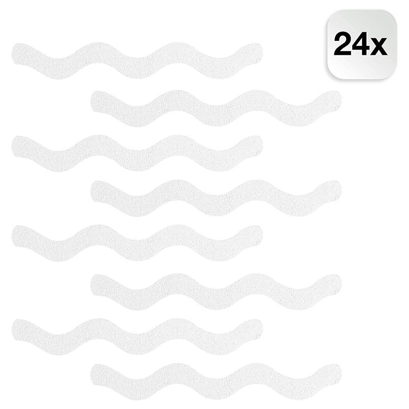 24 Stuks Anti-Slip Pads Voor Bad/Douche Transparante En Antislip Stickers Zelfklevende Bad stickers: Default Title