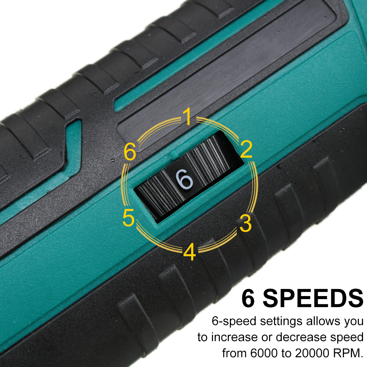 6 Speeds Adjustable Cordless Oscillating Multi Tool Variable Speed Renovator Woodworking Tool For 18V Makita Battery(No Battery)