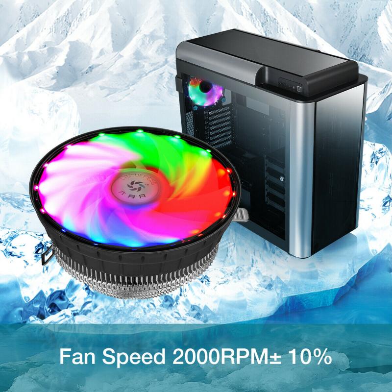 RGB Computer Fan LED Air Cooling 120mm 3 Pin RGB Light PC CPU Cooler 12V Fans Cooling Computer Components